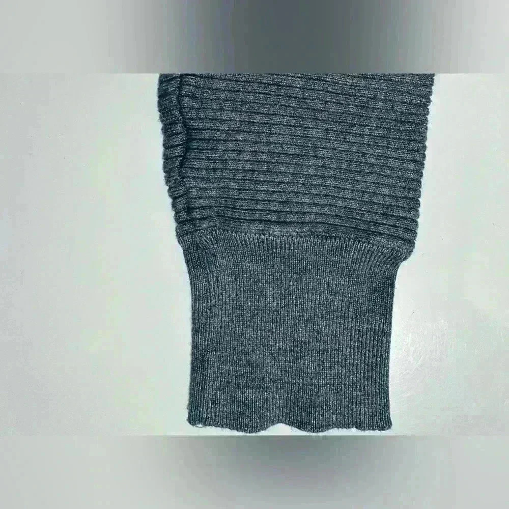 Hippie Rose Heather Grey Lightweight Bodycon Sweater Dress, Women's Size Small - Picture 7 of 10